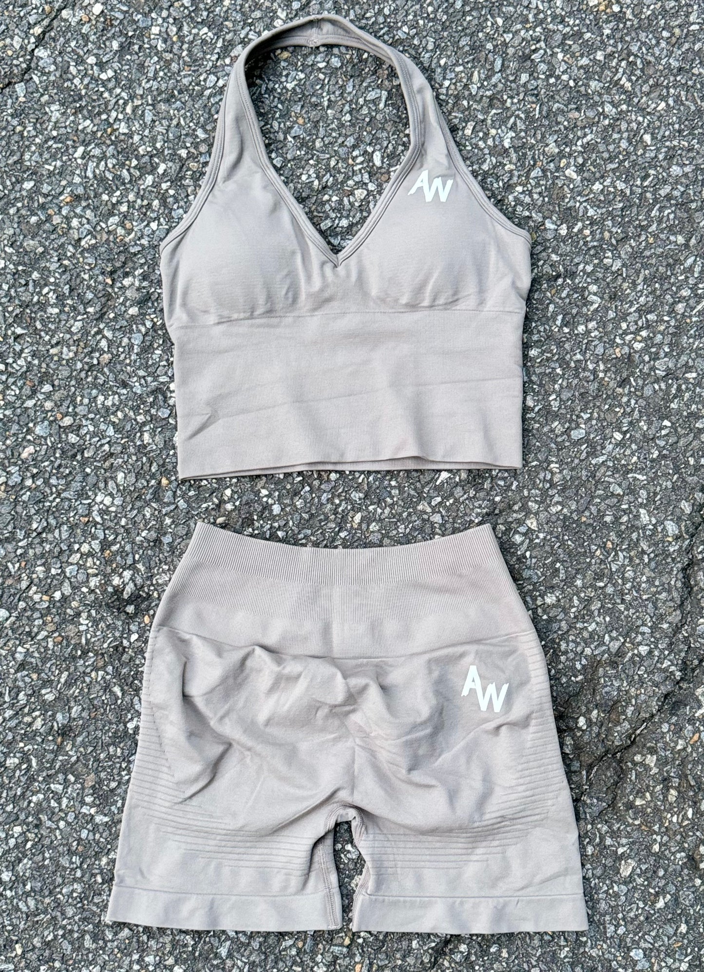 AW Halter Top & Biker Short Set