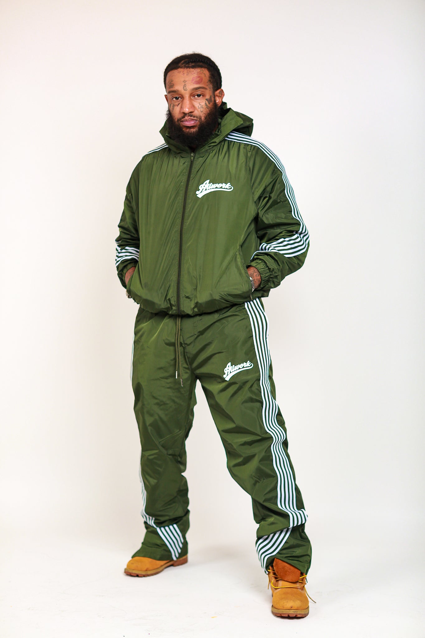 Forest Green AllWork Racer Track Suit