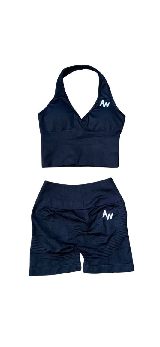 AW Halter Top & Biker Short Set
